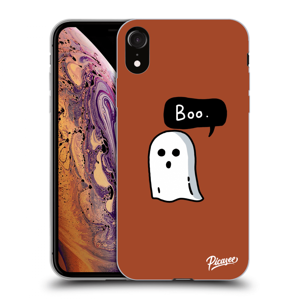 Picasee silikónový čierny obal pre Apple iPhone XR - Boo