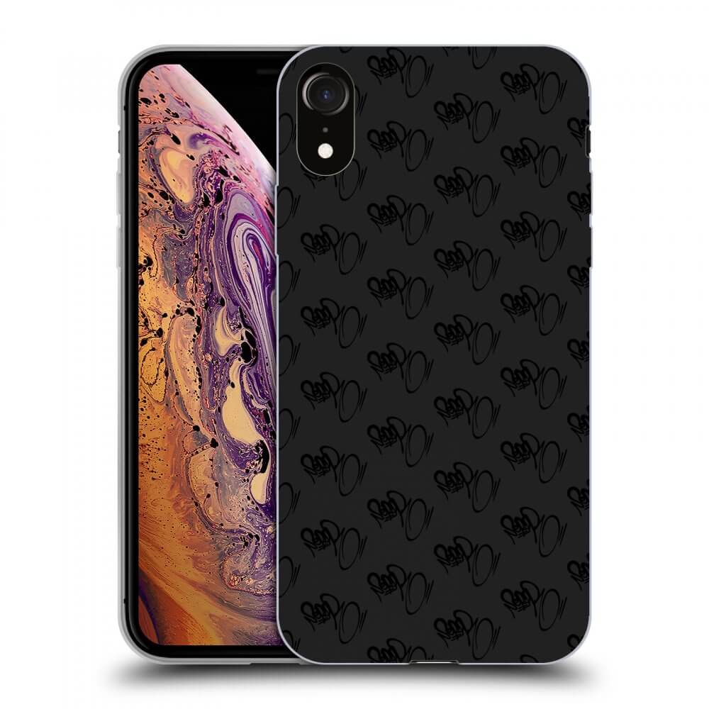 Picasee silikónový čierny obal pre Apple iPhone XR - Separ - Black On Black 1