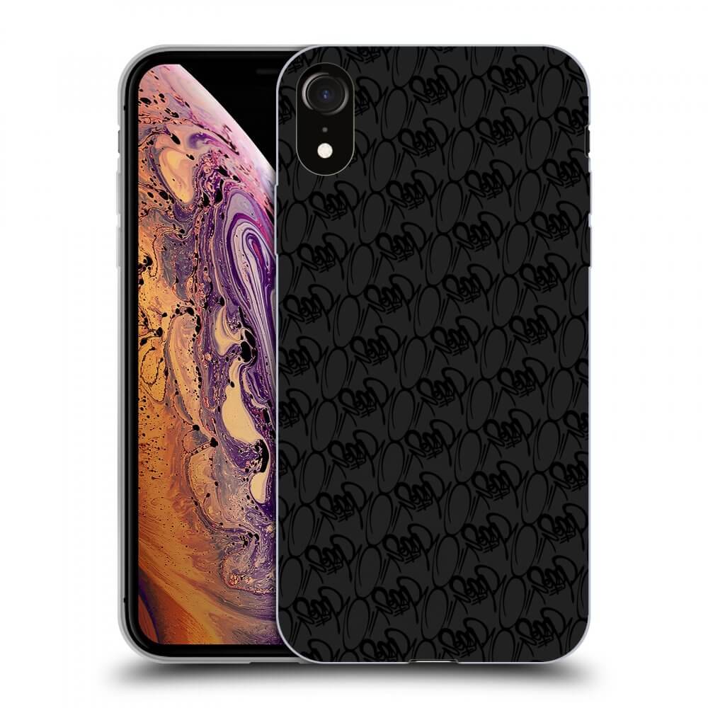 Picasee silikónový čierny obal pre Apple iPhone XR - Separ - Black On Black 2