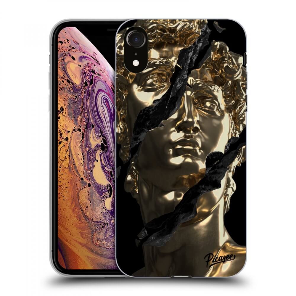 Picasee silikónový čierny obal pre Apple iPhone XR - Golder