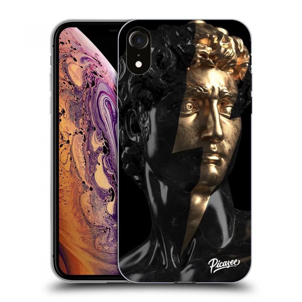 Picasee silikónový čierny obal pre Apple iPhone XR - Wildfire - Black