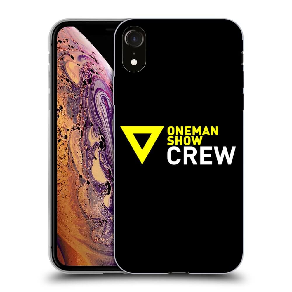 Picasee silikónový čierny obal pre Apple iPhone XR - ONEMANSHOW CREW