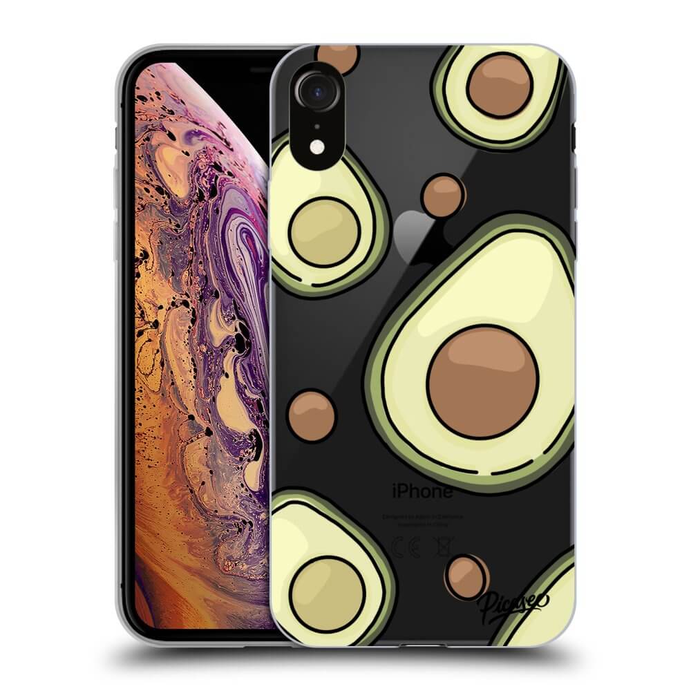 Picasee silikónový prehľadný obal pre Apple iPhone XR - Avocado