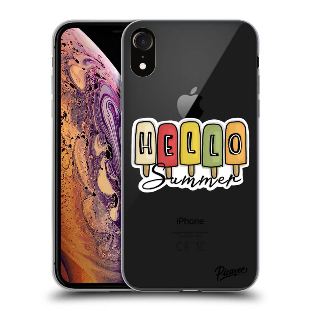 Picasee silikónový prehľadný obal pre Apple iPhone XR - Ice Cream