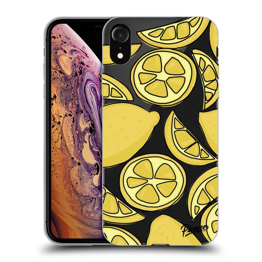 Picasee silikónový prehľadný obal pre Apple iPhone XR - Lemon
