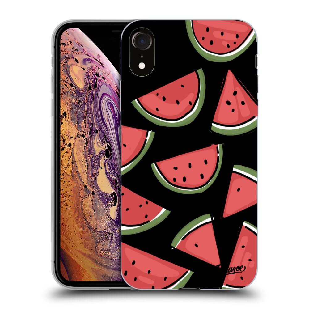 Picasee silikónový čierny obal pre Apple iPhone XR - Melone