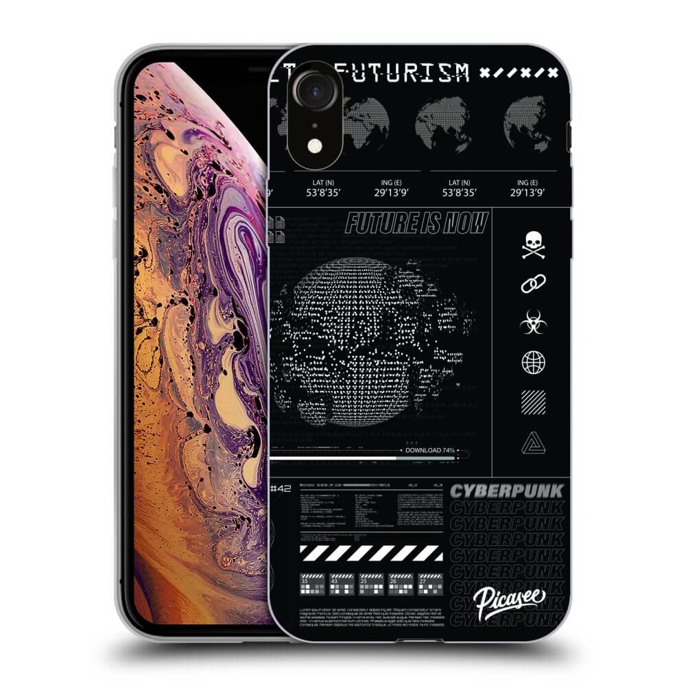 Picasee silikónový čierny obal pre Apple iPhone XR - FUTURE
