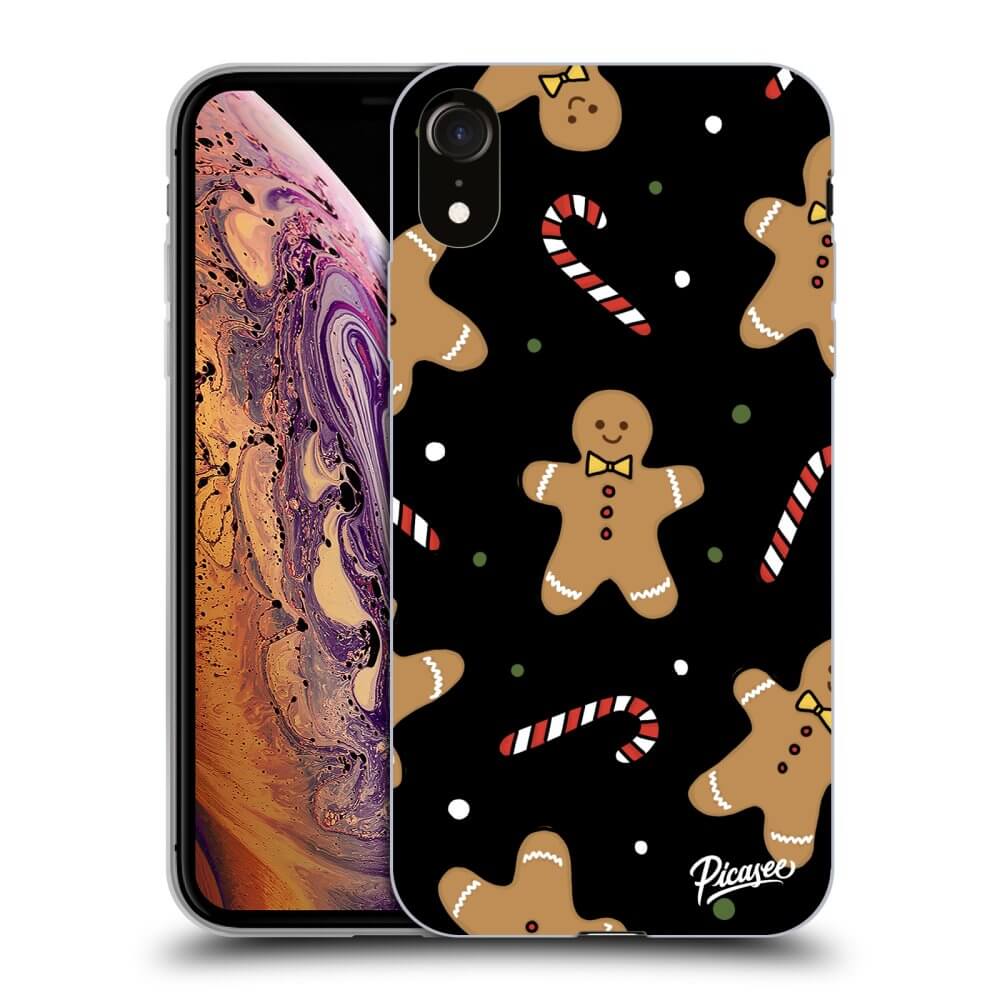 Picasee silikónový čierny obal pre Apple iPhone XR - Gingerbread