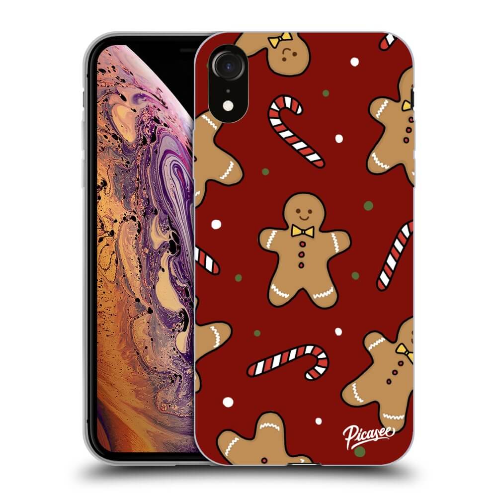 Picasee silikónový čierny obal pre Apple iPhone XR - Gingerbread 2