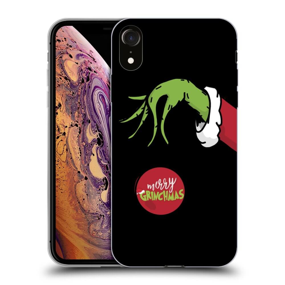 Picasee silikónový čierny obal pre Apple iPhone XR - Grinch
