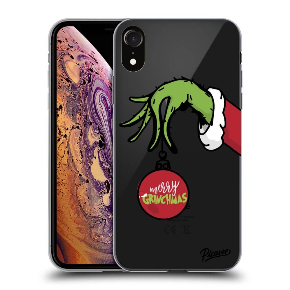 Picasee silikónový prehľadný obal pre Apple iPhone XR - Grinch