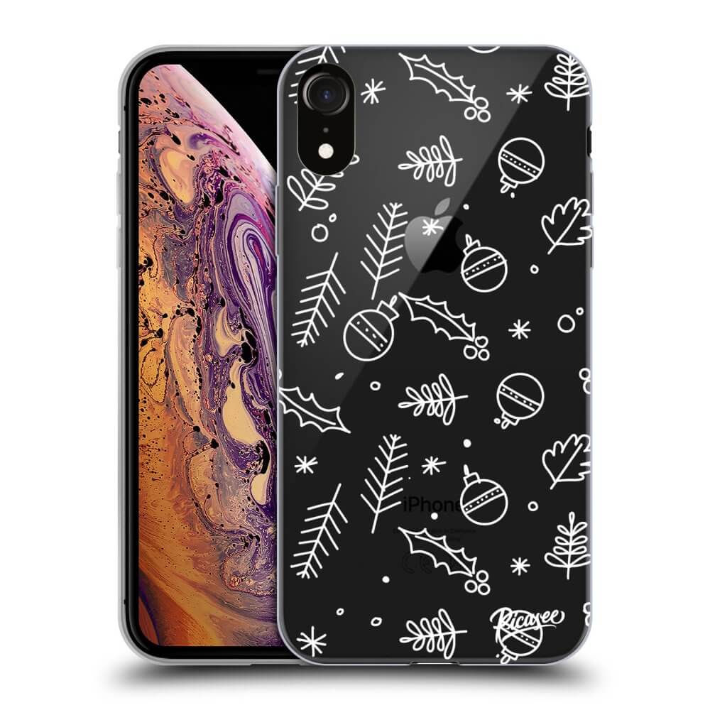 Picasee silikónový prehľadný obal pre Apple iPhone XR - Mistletoe
