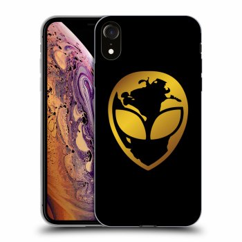 Obal pre Apple iPhone XR - EARTH - Gold Alien 3.0