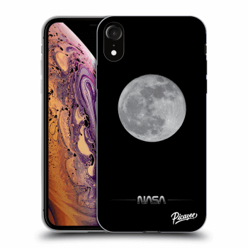 Picasee silikónový čierny obal pre Apple iPhone XR - Moon Minimal