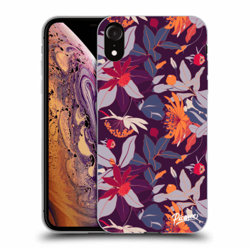 Obal pre Apple iPhone XR - Purple Leaf