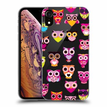 Picasee silikónový prehľadný obal pre Apple iPhone XR - Owls