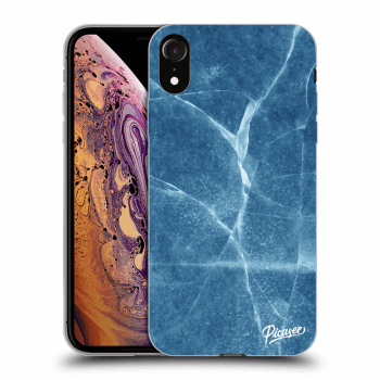 Picasee silikónový prehľadný obal pre Apple iPhone XR - Blue marble