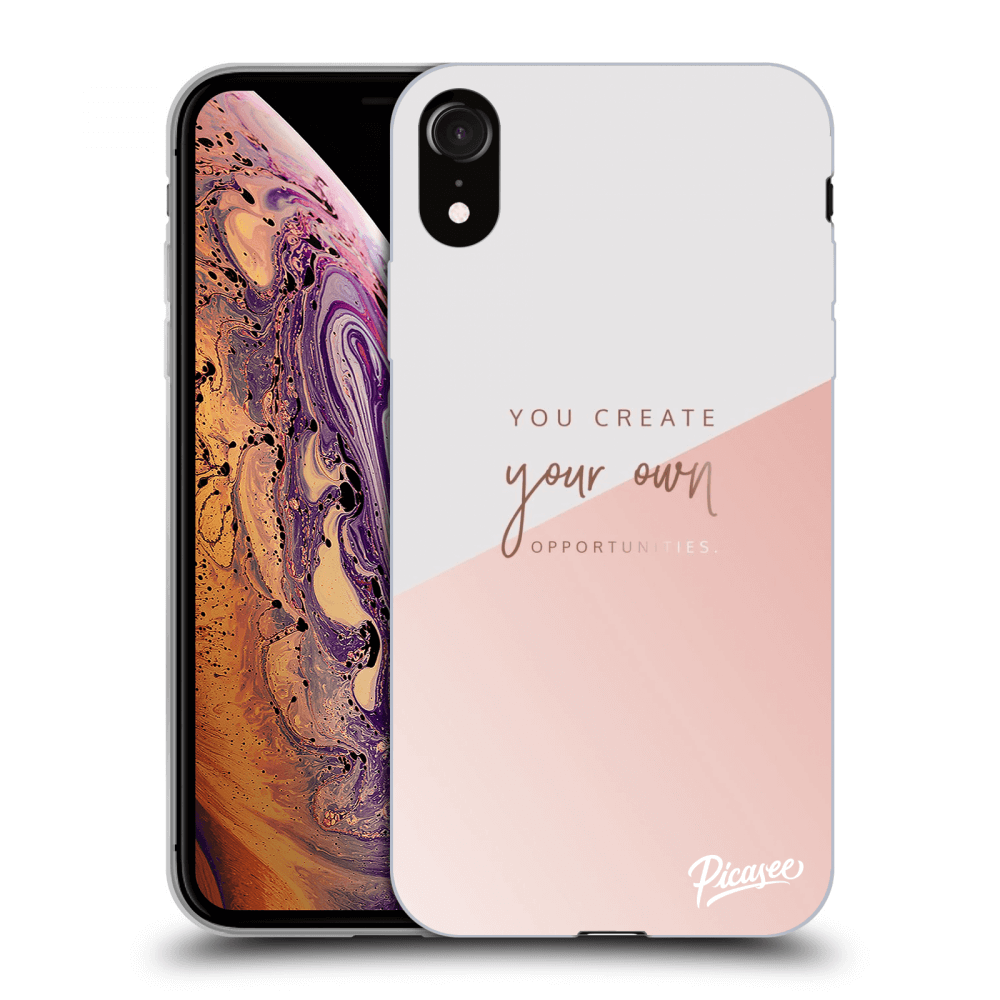 Picasee silikónový prehľadný obal pre Apple iPhone XR - You create your own opportunities