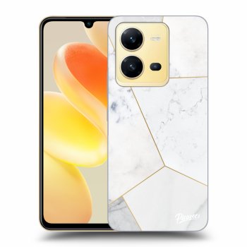 Obal pre Vivo X80 Lite - White tile