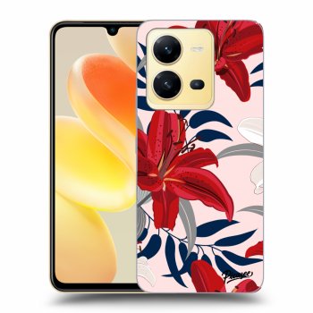 Obal pre Vivo X80 Lite - Red Lily