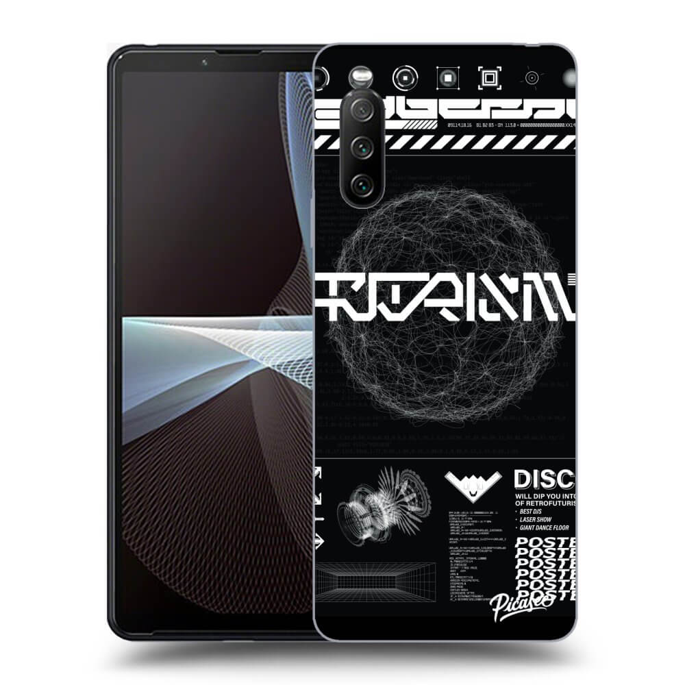 Picasee silikónový čierny obal pre Sony Xperia 10 III - BLACK DISCO