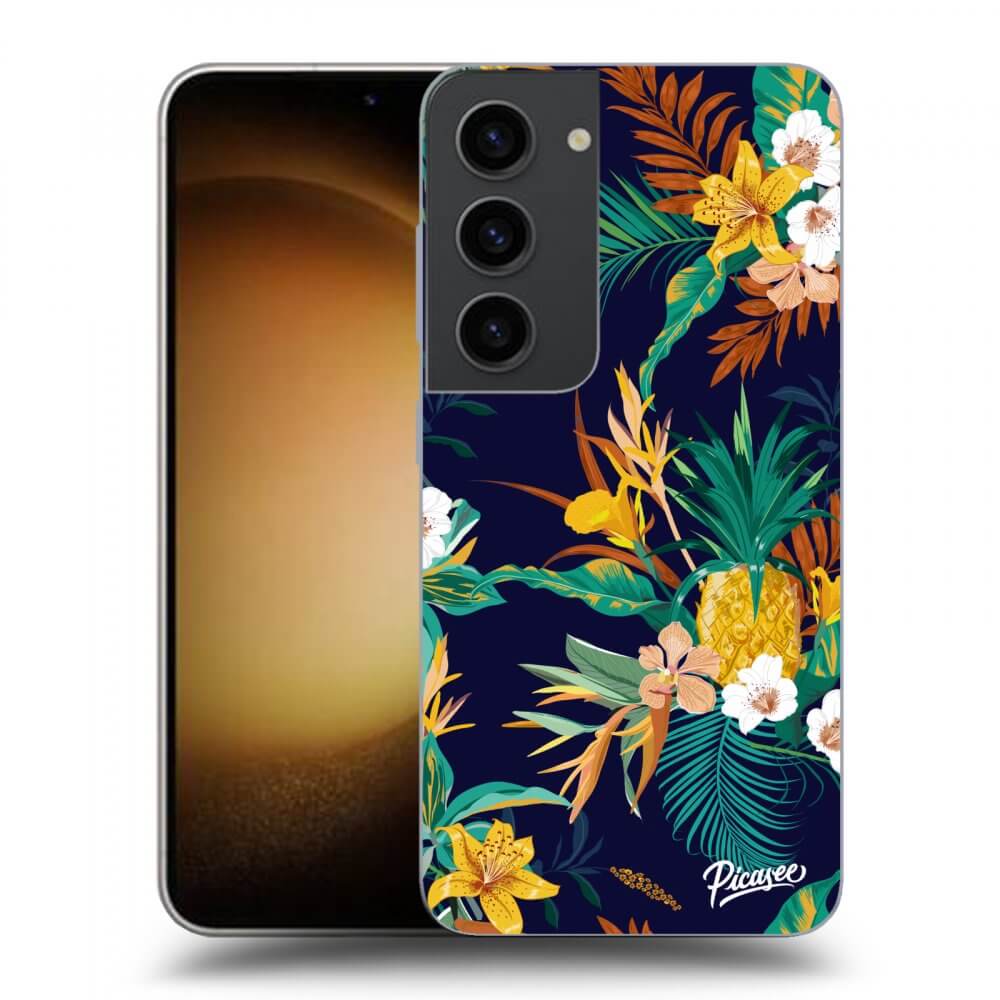 Picasee silikónový prehľadný obal pre Samsung Galaxy S23 5G - Pineapple Color