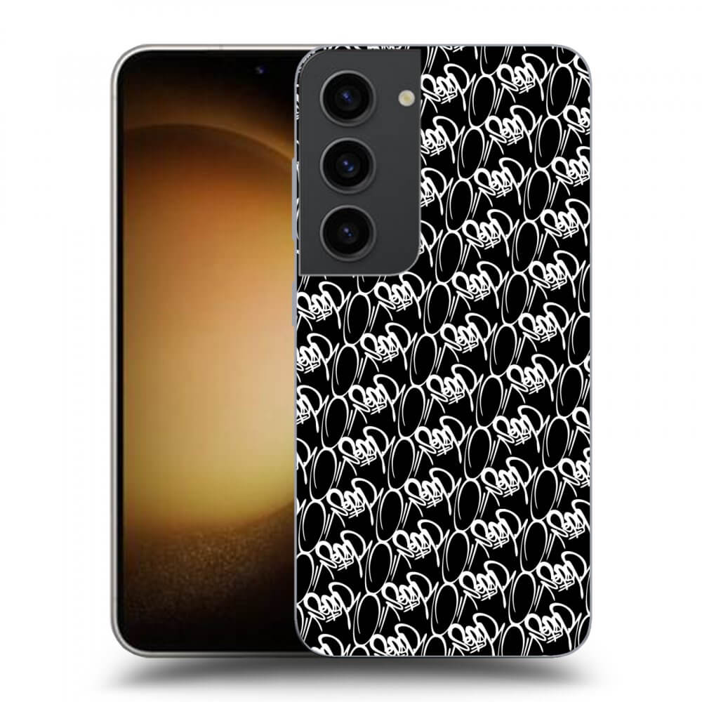 Picasee silikónový čierny obal pre Samsung Galaxy S23 5G - Separ - White On Black 2