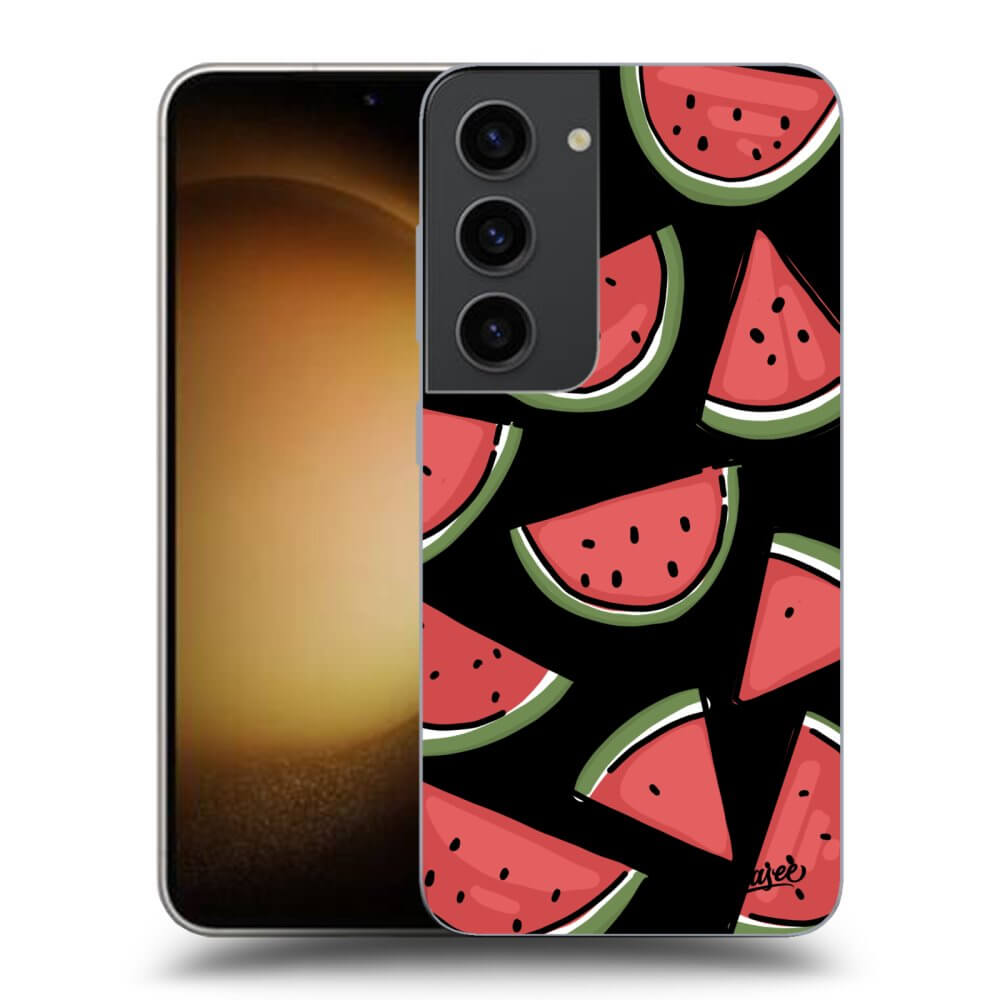 Picasee silikónový čierny obal pre Samsung Galaxy S23 5G - Melone