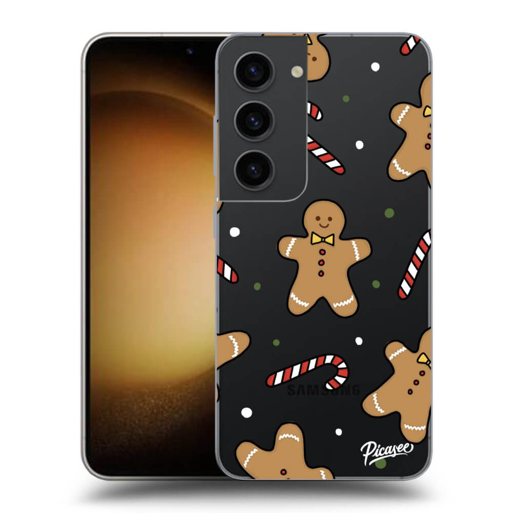 Picasee silikónový prehľadný obal pre Samsung Galaxy S23 5G - Gingerbread