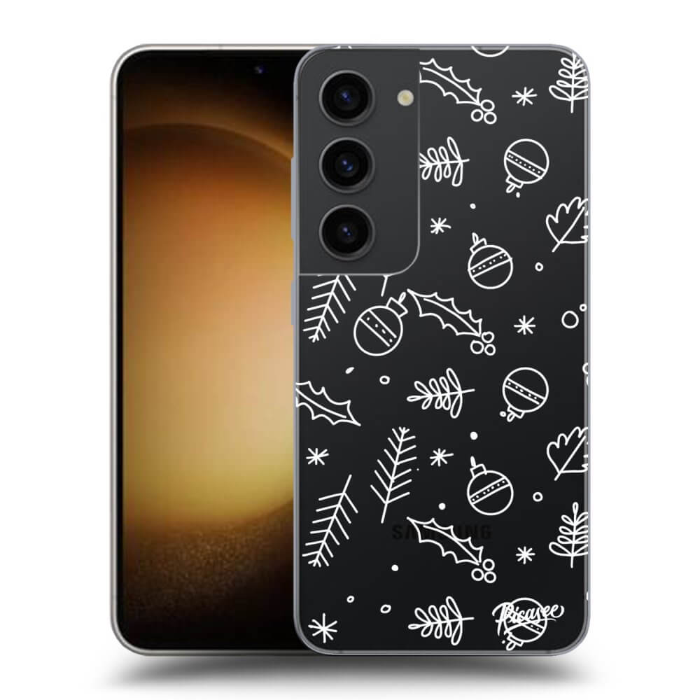 Picasee silikónový prehľadný obal pre Samsung Galaxy S23 5G - Mistletoe
