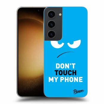 Obal pre Samsung Galaxy S23 5G - Angry Eyes - Blue