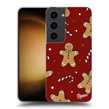 Picasee silikónový prehľadný obal pre Samsung Galaxy S23 5G - Gingerbread 2