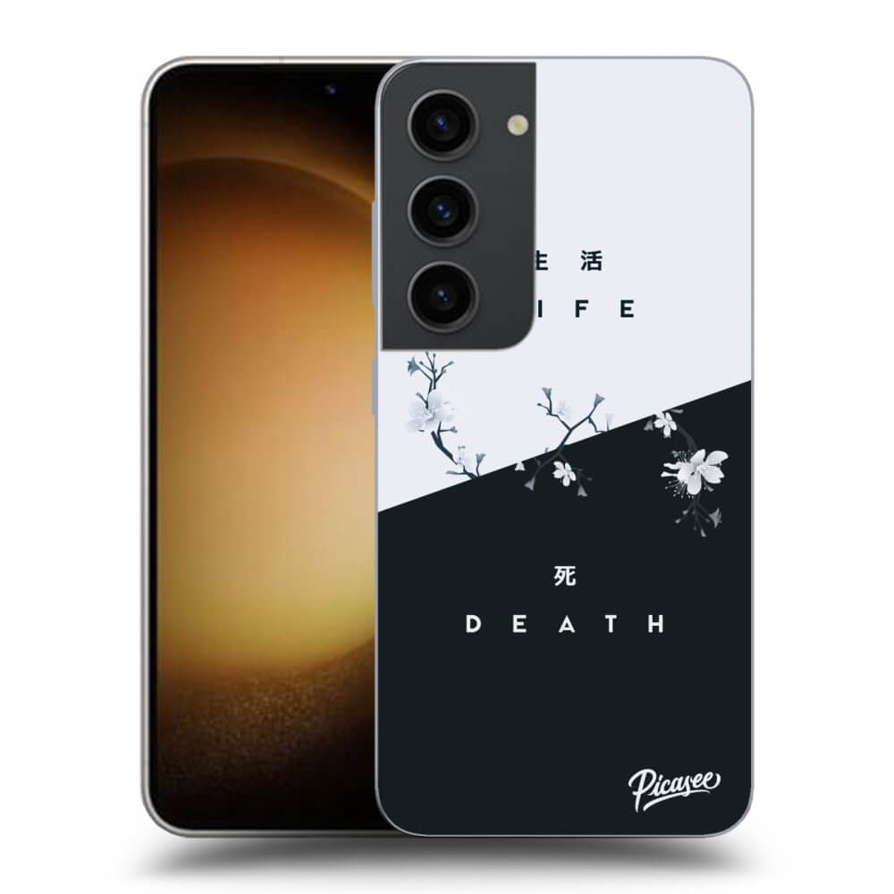 Picasee silikónový čierny obal pre Samsung Galaxy S23 5G - Life - Death