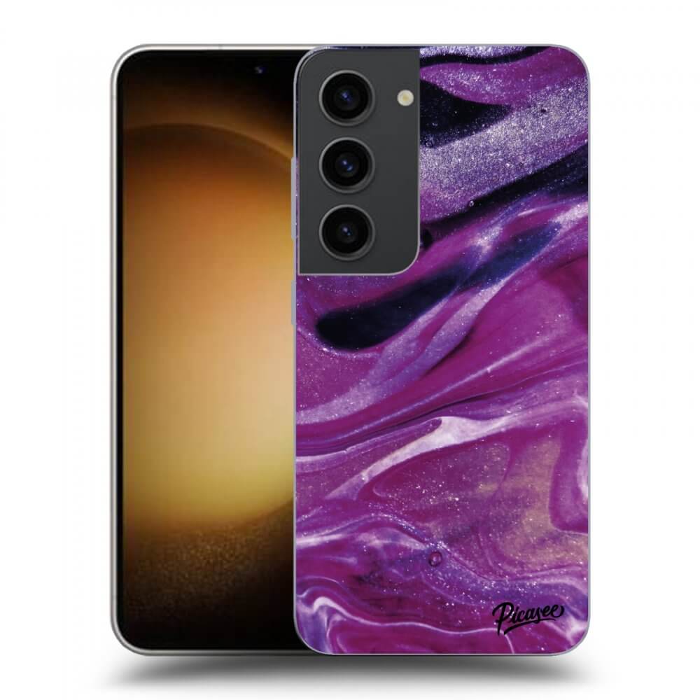 Picasee ULTIMATE CASE pro Samsung Galaxy S23 5G - Purple glitter
