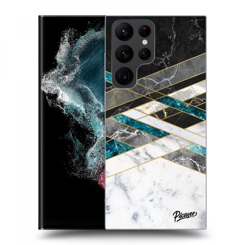 Picasee ULTIMATE CASE pro Samsung Galaxy S23 Ultra 5G - Black & White geometry