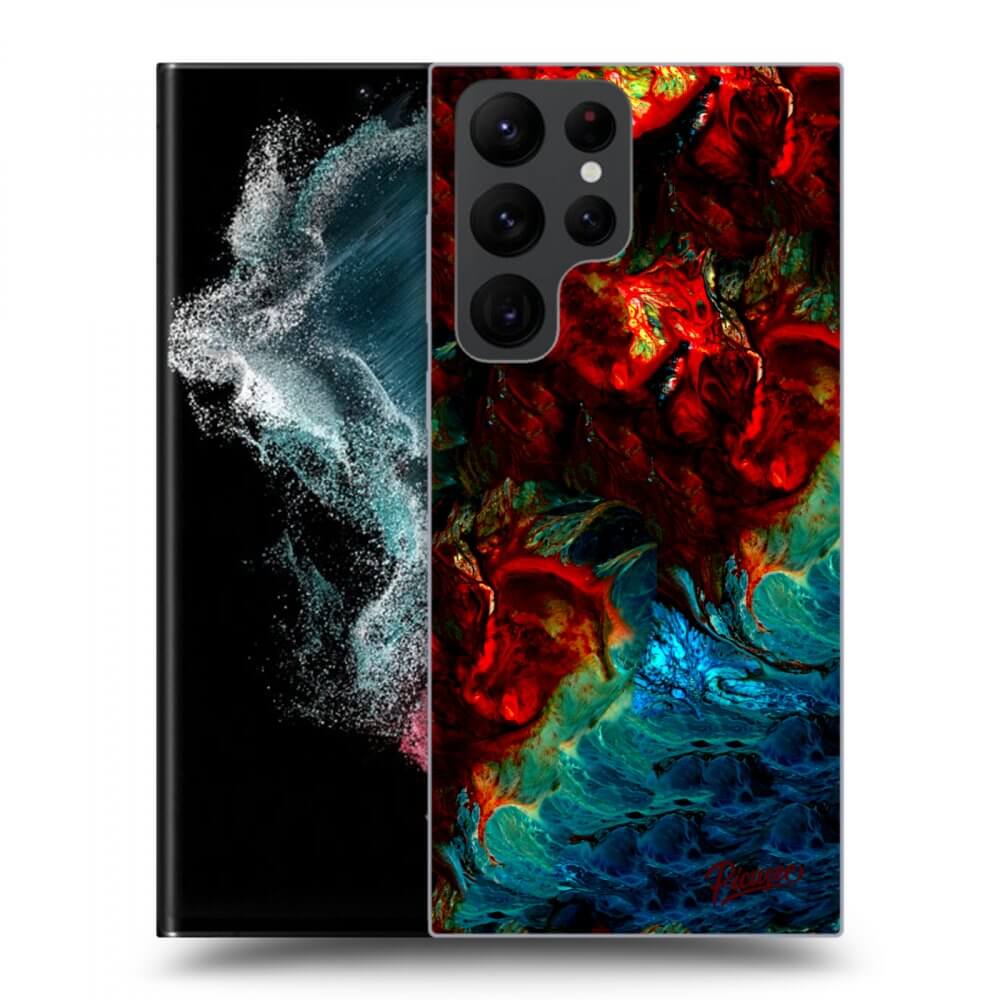 Picasee silikónový prehľadný obal pre Samsung Galaxy S23 Ultra 5G - Universe