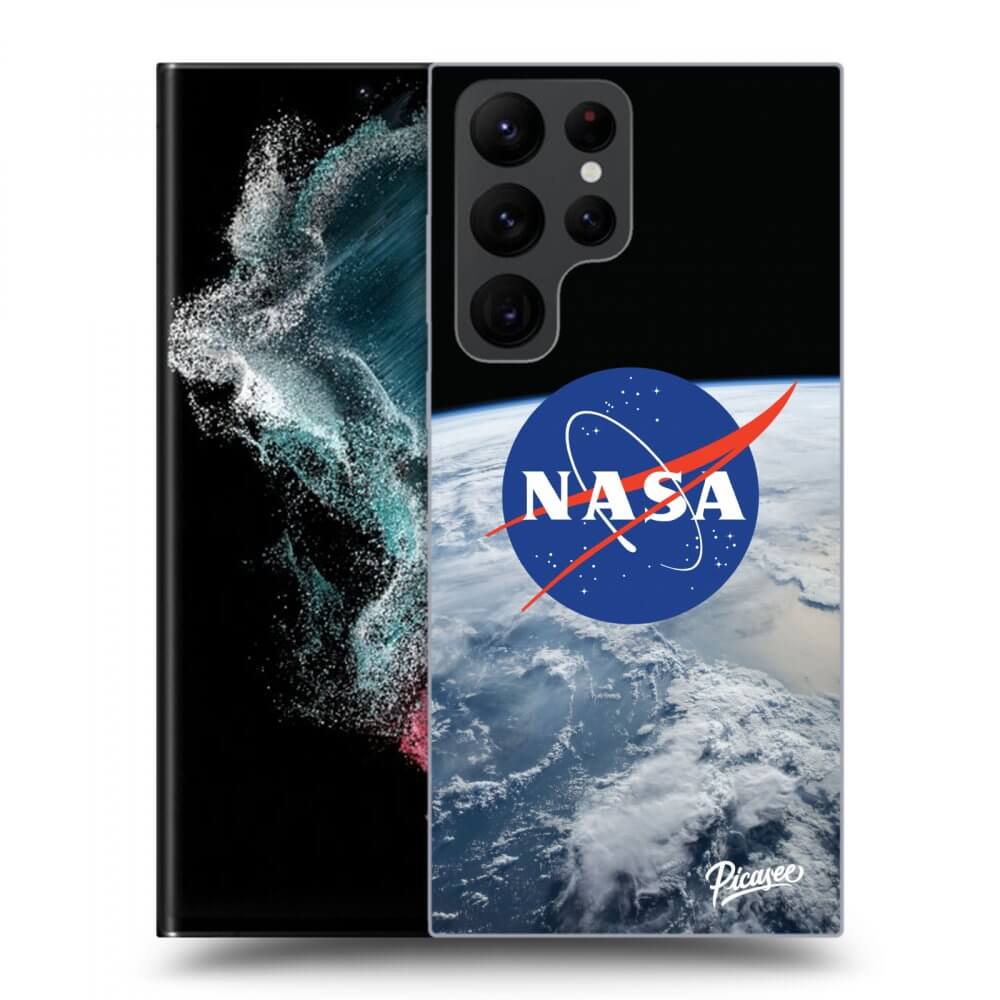 Picasee silikónový čierny obal pre Samsung Galaxy S23 Ultra 5G - Nasa Earth