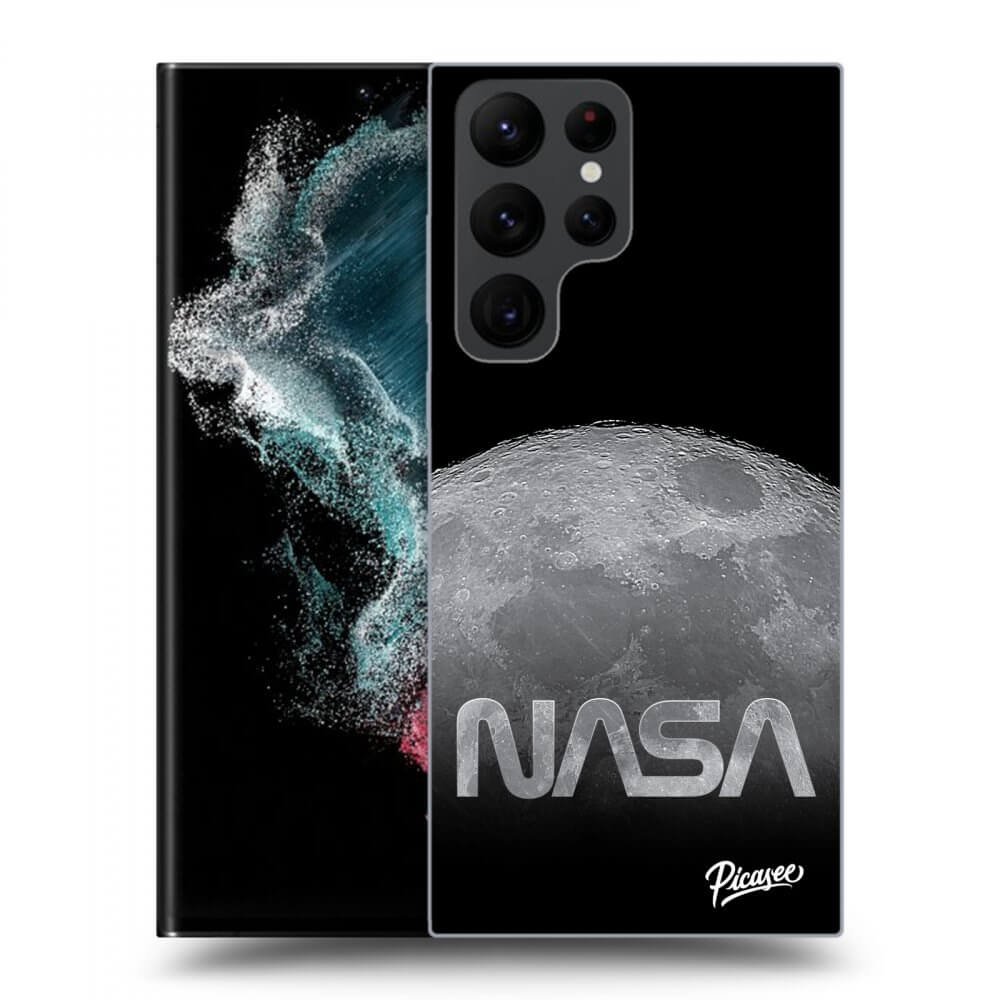 Picasee silikónový prehľadný obal pre Samsung Galaxy S23 Ultra 5G - Moon Cut