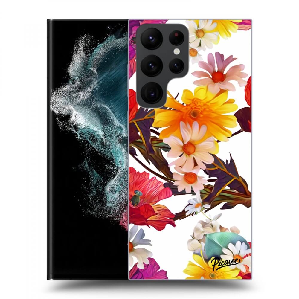Picasee silikónový prehľadný obal pre Samsung Galaxy S23 Ultra 5G - Meadow