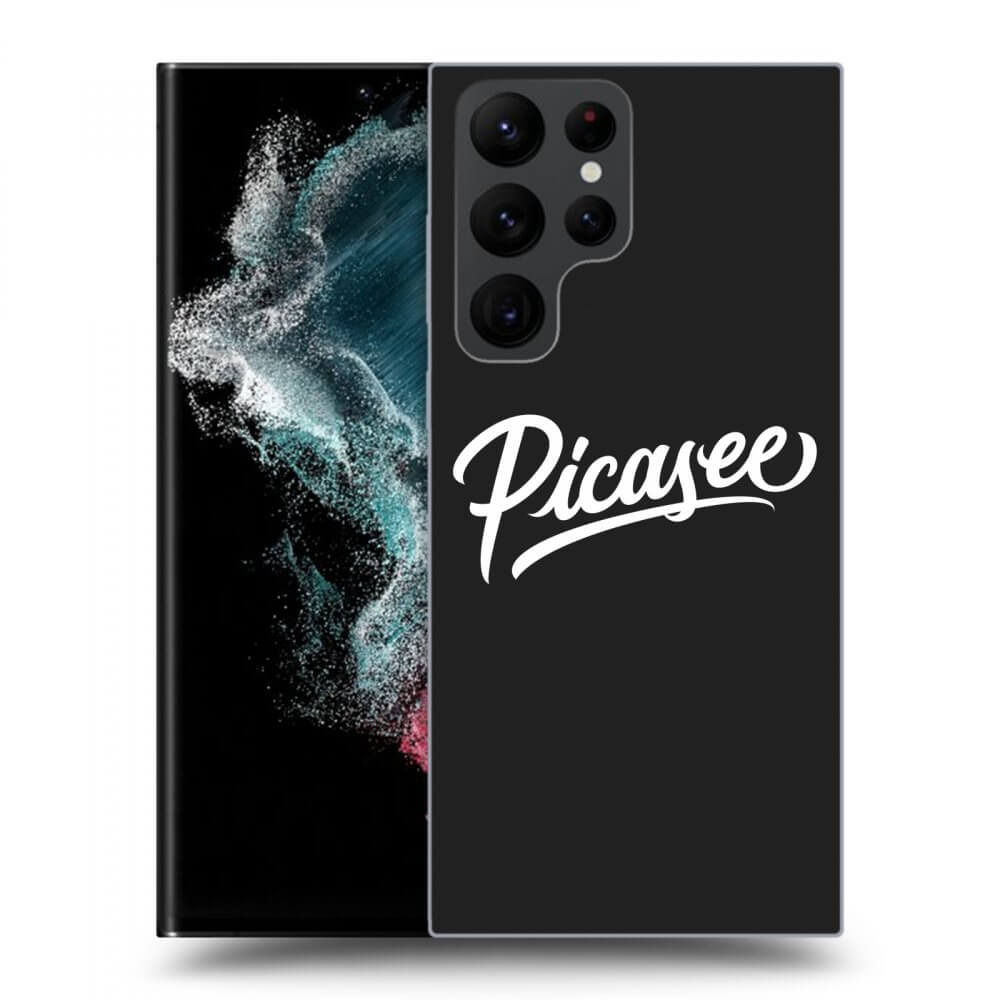 Picasee silikónový čierny obal pre Samsung Galaxy S23 Ultra 5G - Picasee - White