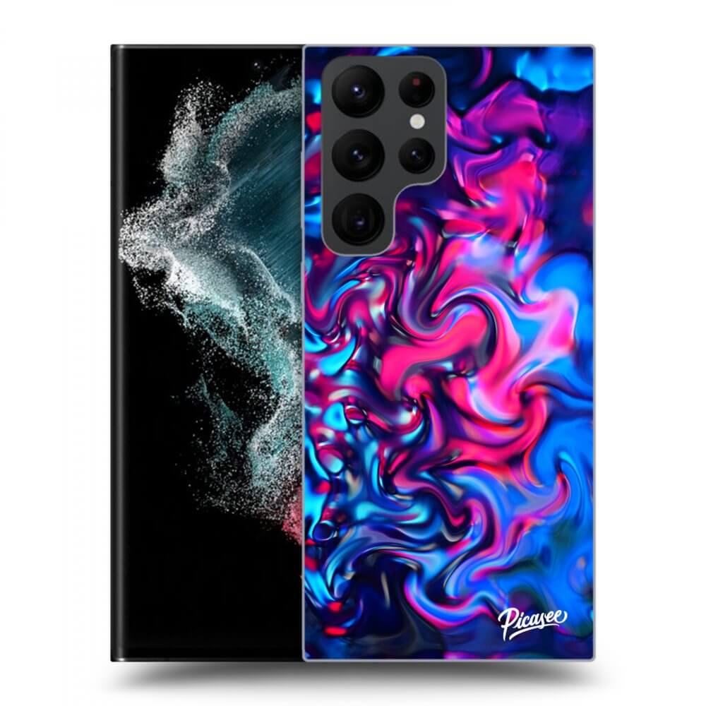 Picasee silikónový prehľadný obal pre Samsung Galaxy S23 Ultra 5G - Redlight