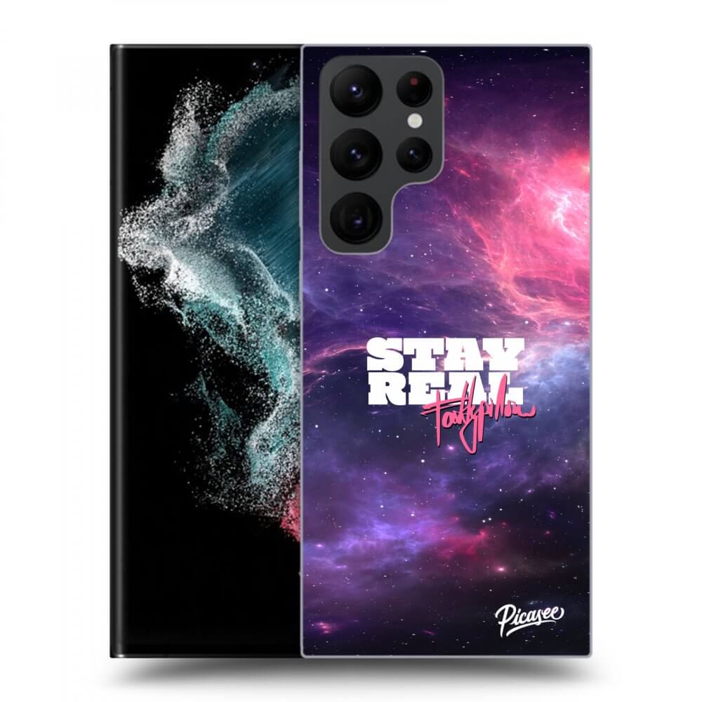Picasee silikónový prehľadný obal pre Samsung Galaxy S23 Ultra 5G - Stay Real