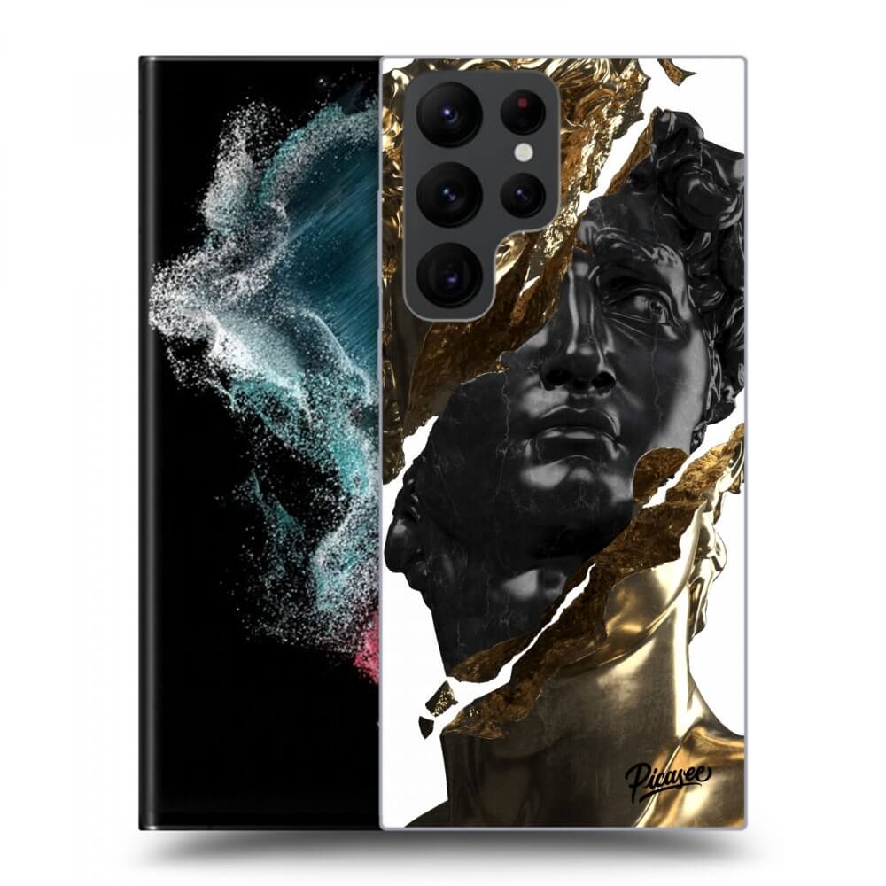 Picasee ULTIMATE CASE PowerShare pro Samsung Galaxy S23 Ultra 5G - Gold - Black
