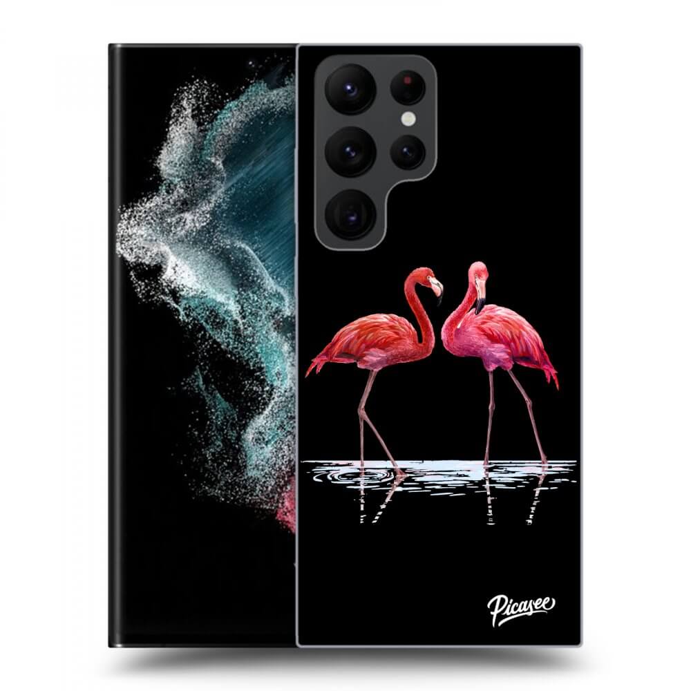 Picasee ULTIMATE CASE PowerShare pro Samsung Galaxy S23 Ultra 5G - Flamingos pár