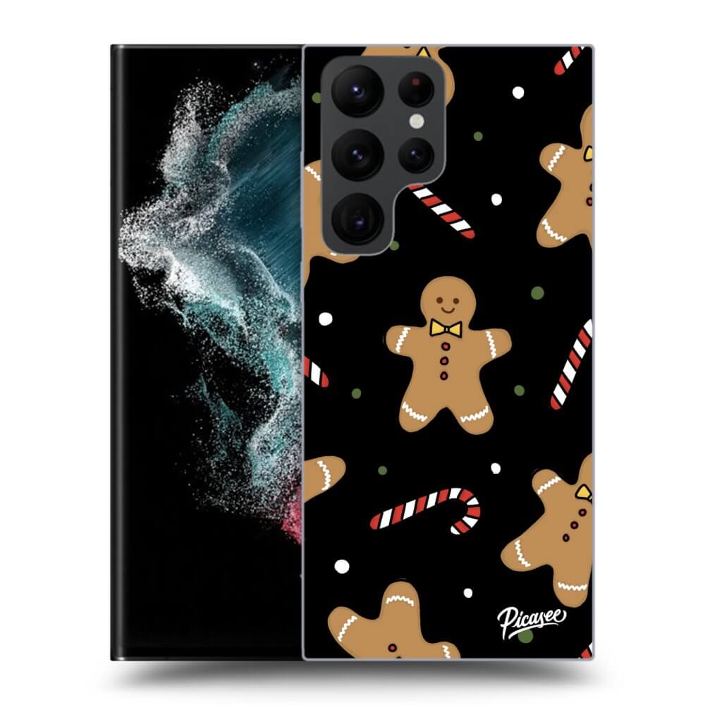 Picasee silikónový čierny obal pre Samsung Galaxy S23 Ultra 5G - Gingerbread