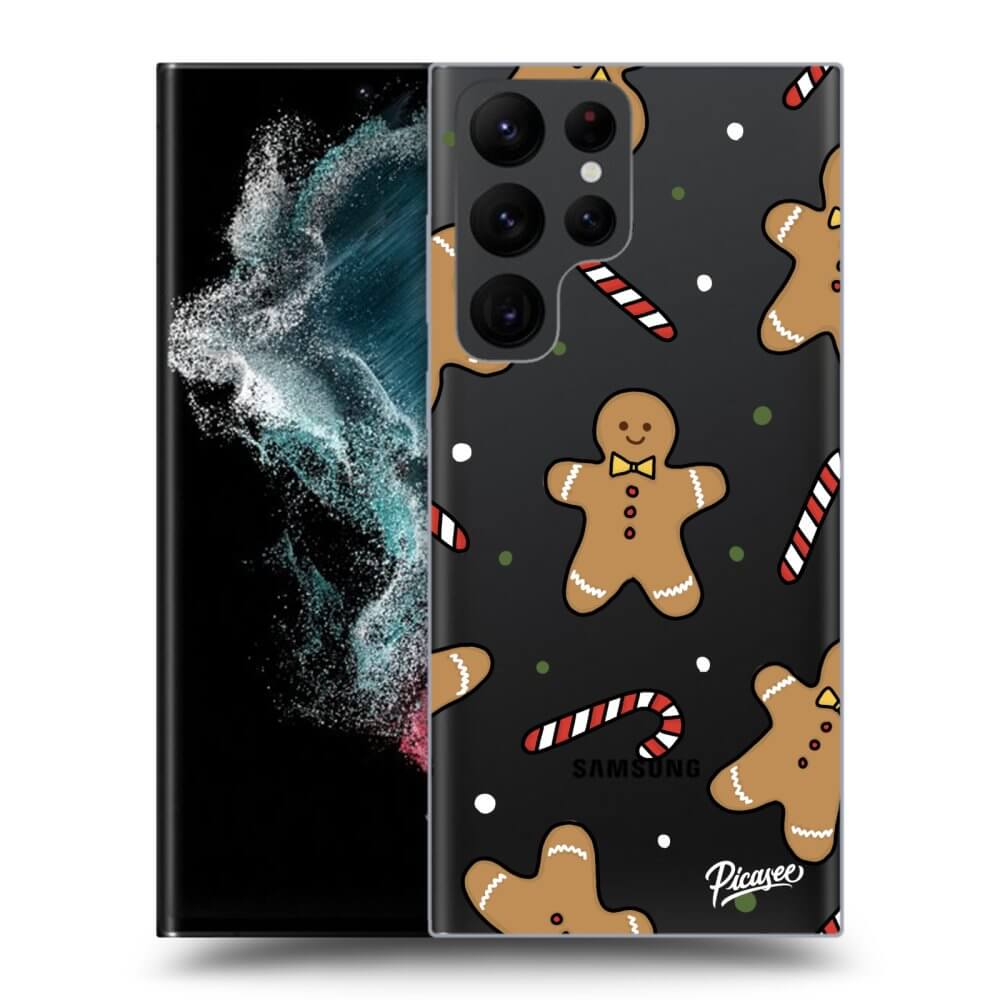 Picasee silikónový prehľadný obal pre Samsung Galaxy S23 Ultra 5G - Gingerbread