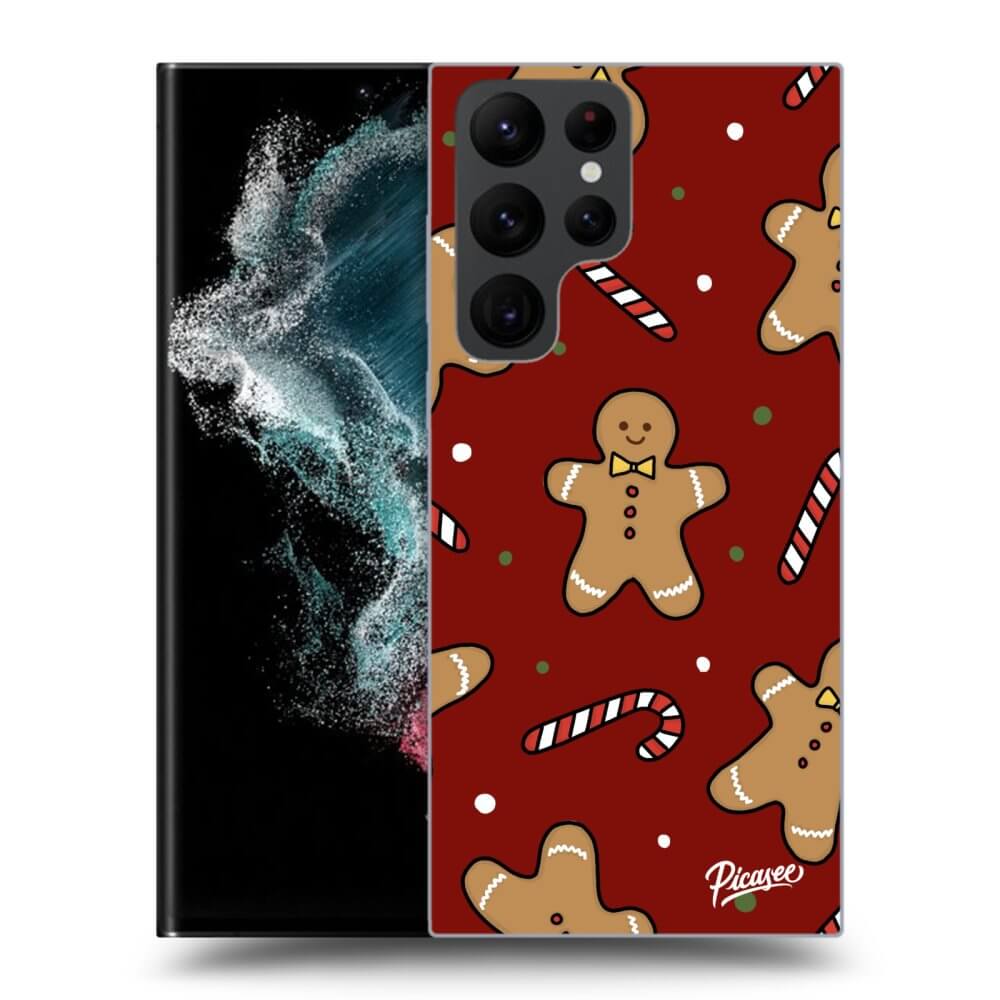 Picasee silikónový prehľadný obal pre Samsung Galaxy S23 Ultra 5G - Gingerbread 2