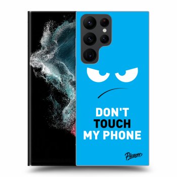 Obal pre Samsung Galaxy S23 Ultra 5G - Angry Eyes - Blue