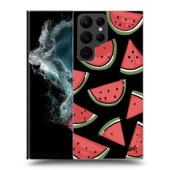 Picasee silikónový čierny obal pre Samsung Galaxy S23 Ultra 5G - Melone