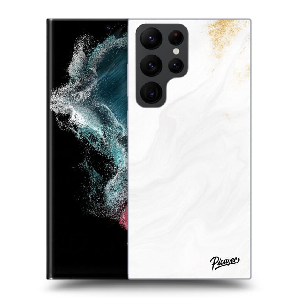 Picasee silikónový prehľadný obal pre Samsung Galaxy S23 Ultra 5G - White